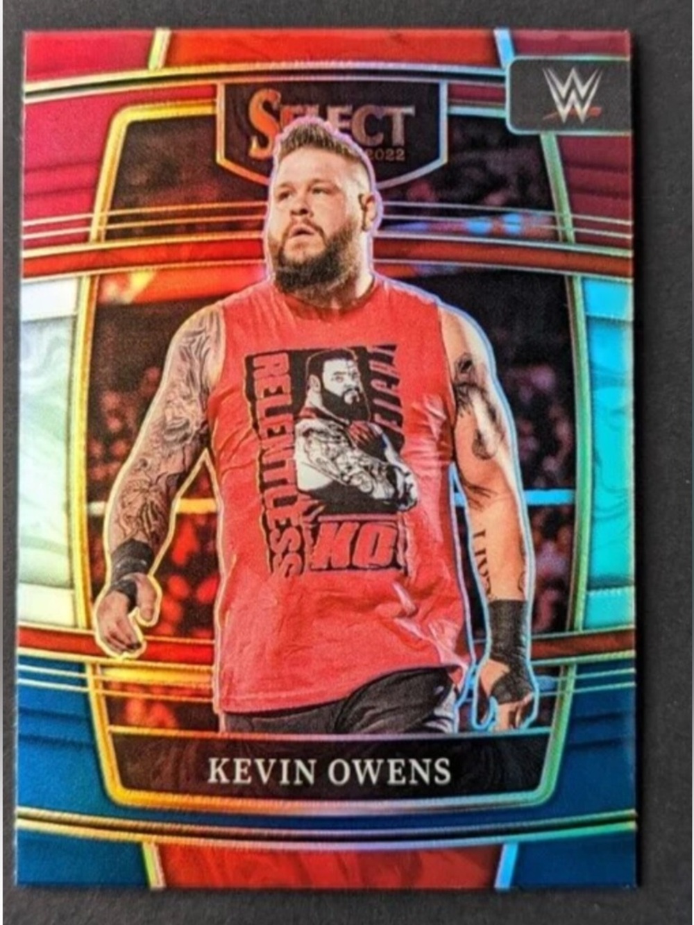Kevin Owen’s 2022 Panini Select Silver WWE Wrestling Card